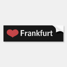Heart Frankfurt Bumper Stickers