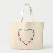 Heart Garland Canvas Bag