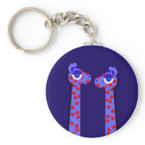 HEART GIRAFFES Keychain