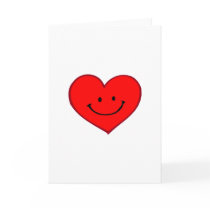Heart  (Happy Face) Greeting Card