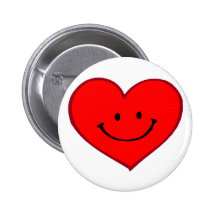 Heart  (Happy Face) Pins