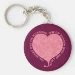 Heart Has Reasons Keychain