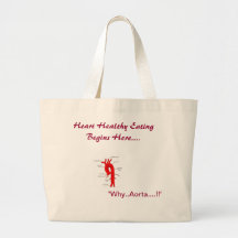 Heart Healthy Eating Grocery Tote Tote Bag