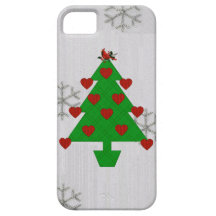 Heart Holiday Tree iPhone 5 Cases