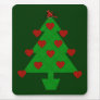 Heart Holiday Tree Mousepads