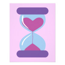 Heart Hourglass Personalized Announcement