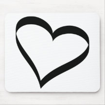 heart icon mouse pad