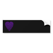 Heart in Purple Colours. Patterned Heart Design.