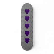 Heart in Purple Colours. Patterned Heart Design.