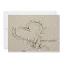Heart in Sand Invitation