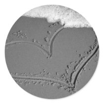 Heart in Sand Sticker