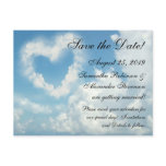 Heart in the Clouds, Blue Sky Romantic Love postcards