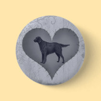 Heart Irish Setter buttons