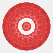 Heart Kaleidoscope Sticker