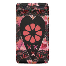 "Heart & Kisses floral iPhone Cases".* Droid RAZR Case