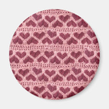 heart knitwear fridge magnets