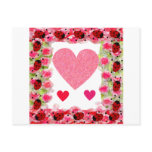 Heart Ladybugs postcards