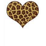 heart leopard print  tshirt