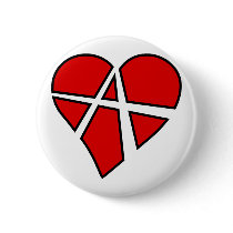 Heart Love Anarchy Symbol Anarchist Anarchism