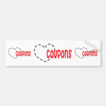 Heart - Love - Coupons Bumper Sticker