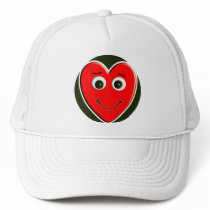 HEART LOVE DUDE SMILEY HAT