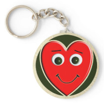 HEART LOVE DUDE SMILEY KEY CHAINS