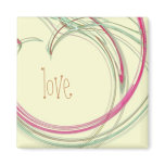 Heart Love Refrigerator Magnet