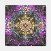 Heart Mandala Magnets