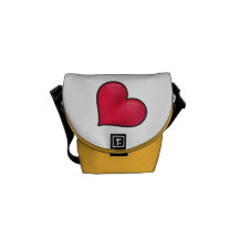 Heart Messenger Bag
