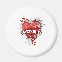 Heart Mexico Magnet