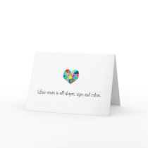 Heart Mosaic Wedding Card