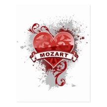 Heart Mozart Postcards