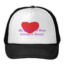 heart, My Heart and Soul belong to Jesus! Mesh Hat