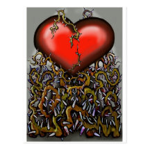 Heart-n-Thorns Postcard