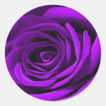 Heart Of A Purple Rose Stickers
