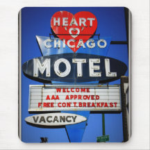 Heart of Chicago Motel Mouse Pads
