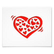 heart of hearts red photo art