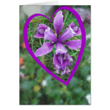 Heart of Iris Card