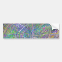 Heart of Light – Aqua Flames & Indigo Swirls Bumper Stickers