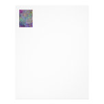 Heart of Light – Aqua Flames & Indigo Swirls Letterhead Template