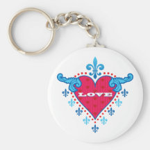 Heart of Love Keychains