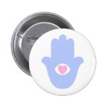 Heart of Miriam Hamsa Buttons