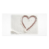 Heart of Sand Photo Card Template