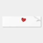 Heart of Skulls - Emo Alternative Grunge Rock Punk Bumper Stickers