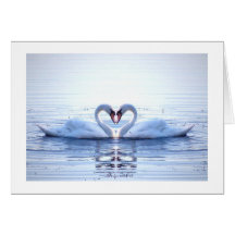 Heart of Swans Greeting Card