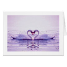 Heart of Swans Greeting Cards