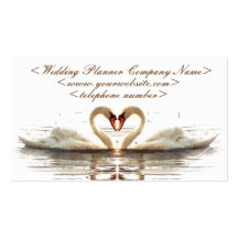 Heart of Swans Wedding Planner Business Card