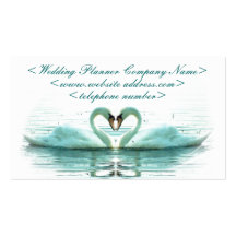 Heart of Swans Wedding Planner Business Card