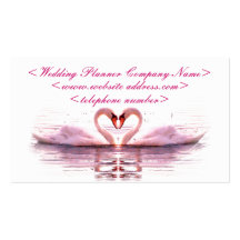 Heart of Swans Wedding Planner Business Card Templates