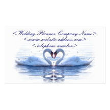 Heart of Swans Wedding Planner Business Card Templates